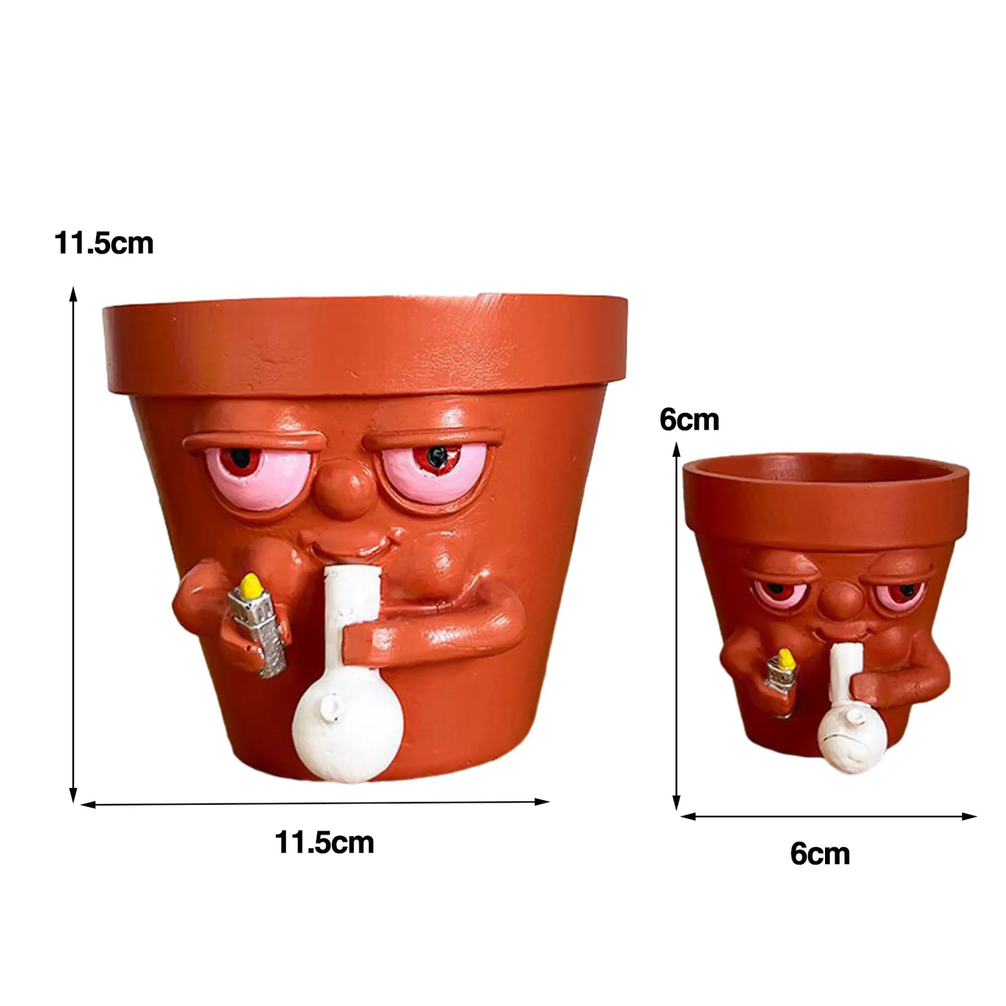 Handmade Smoking Plant Pot